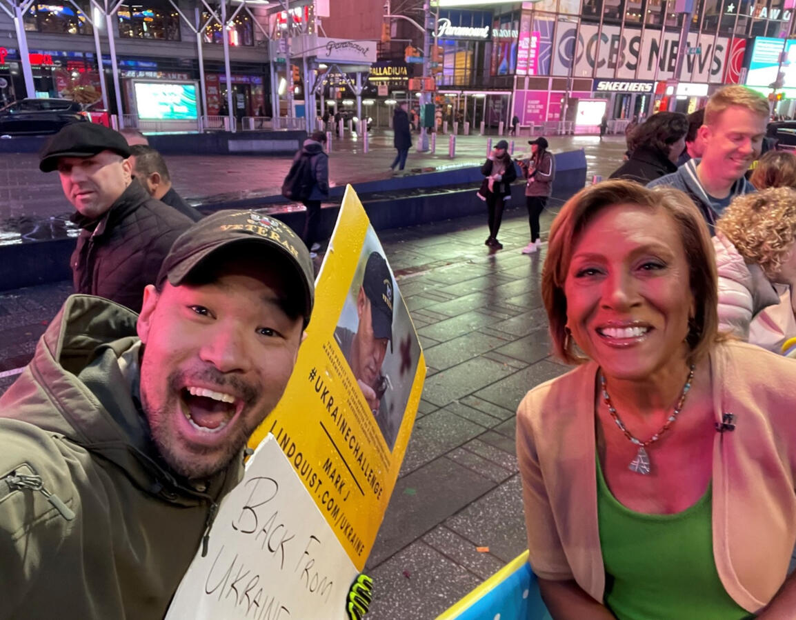 U.S. Air Force Veteran appealing to Robin Roberts of Good Morning America, begging her to put him on air in Times Square during Operation: Sleep Out U.S. Air Force Veteran appealing to Robin Roberts of Good Morning America, begging her to put him on air in Times Square during Operation: Sleep Out